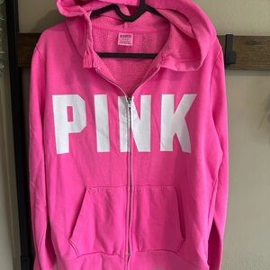 PINK Victoria's Secret sweatshirt Full Zip Jacket with Hood